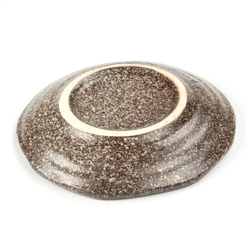 Asian cuisine and japanese ceramic dinnerware round flat side plate sushi dish