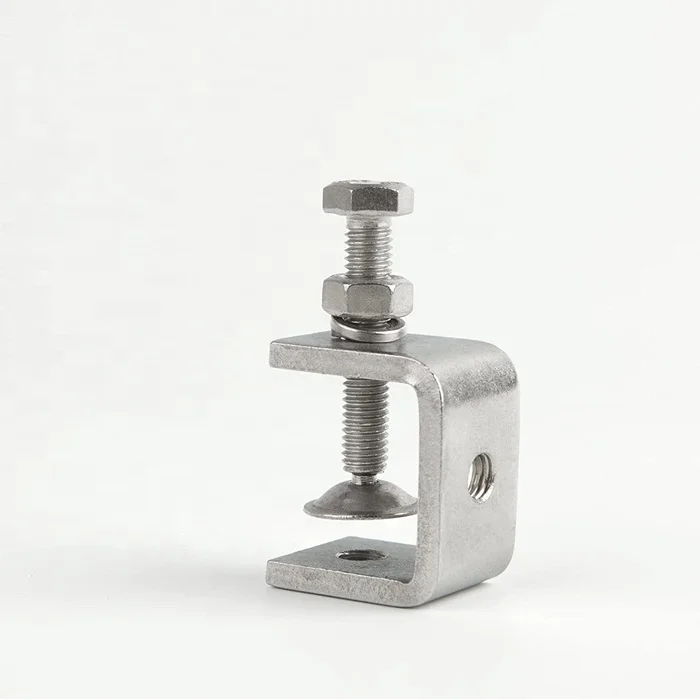 304 Stainless Steel C-Clip G-Clamp Tiger Clamp Heavy Duty Woodworking Clamp With Wide Jaw