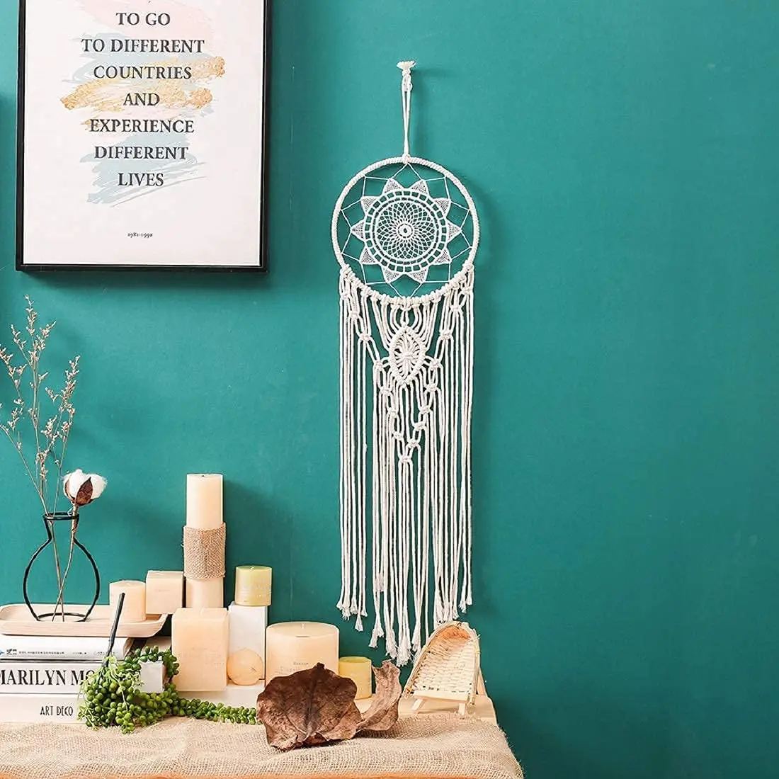 make your own bedroom wall nursery hanging wedding macrame cord dream catchers craft kits for kids diy adults beginners