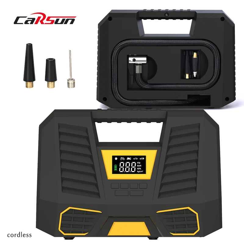 CARSUN Best-selling Cordless Motorcycles Tire Inflators Recharge 22 Cylinder Bike Tyre Air Compressor