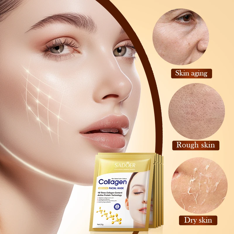 SADOER New Arrival Skin Care Products Ossein Collagen Anti-Wrinkle Firming Moisturizing Nourishing Anti-Aging Facial Mask