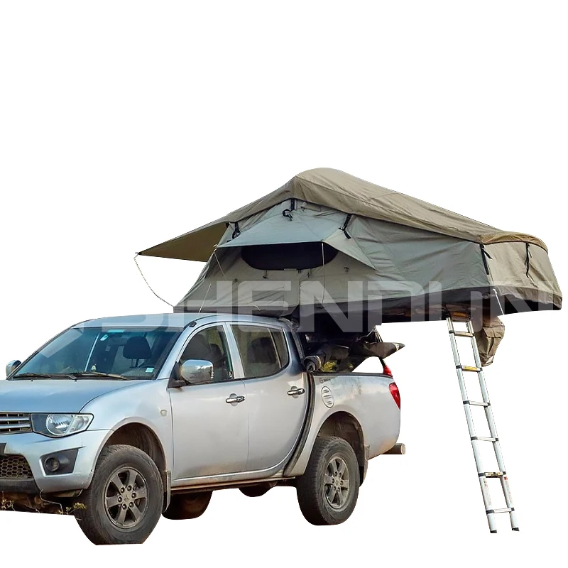 Shendun Manufacture Car Soft Shell Roof Tent 2-4 Person Off-road Travelling Foldable Car Truck Camping Soft Shell Roof Top Tent