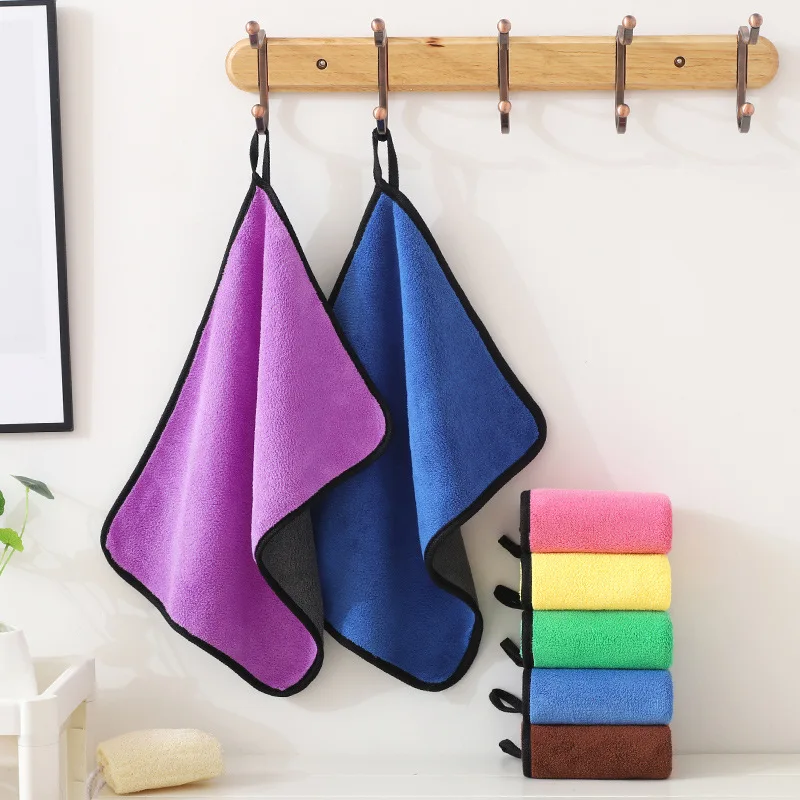 600GSM Microfiber towel home kitchen bathroom car dust cleaning cloth car drying towels