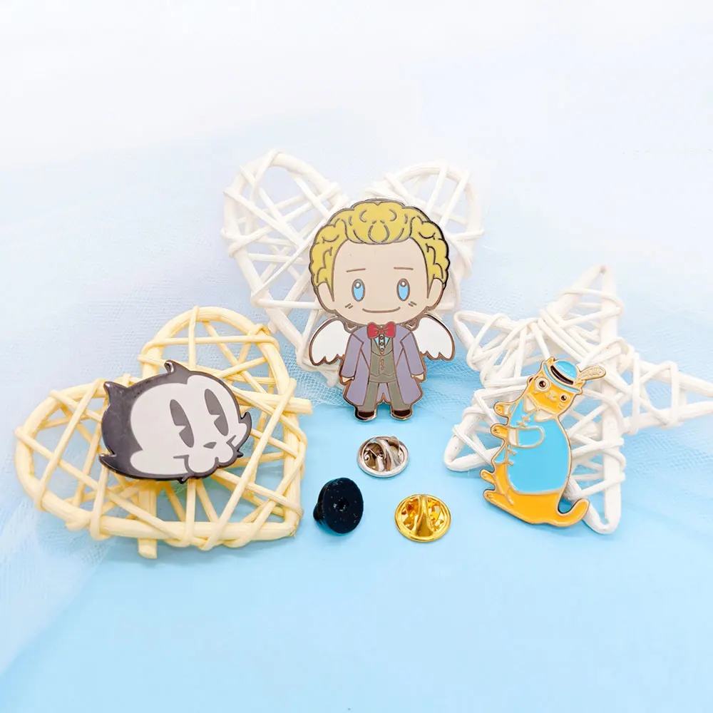 No Minimum Metal Cartoon Anime Pins Custom Wholesale Pines Lapel Pins Hard Enamel Hat Pin