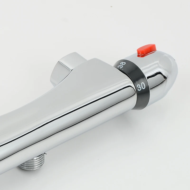 ROVATE hotel bathroom thermostatic bathtub shower faucet, modern intelligent temperature adjustment hot and cold mixing valve