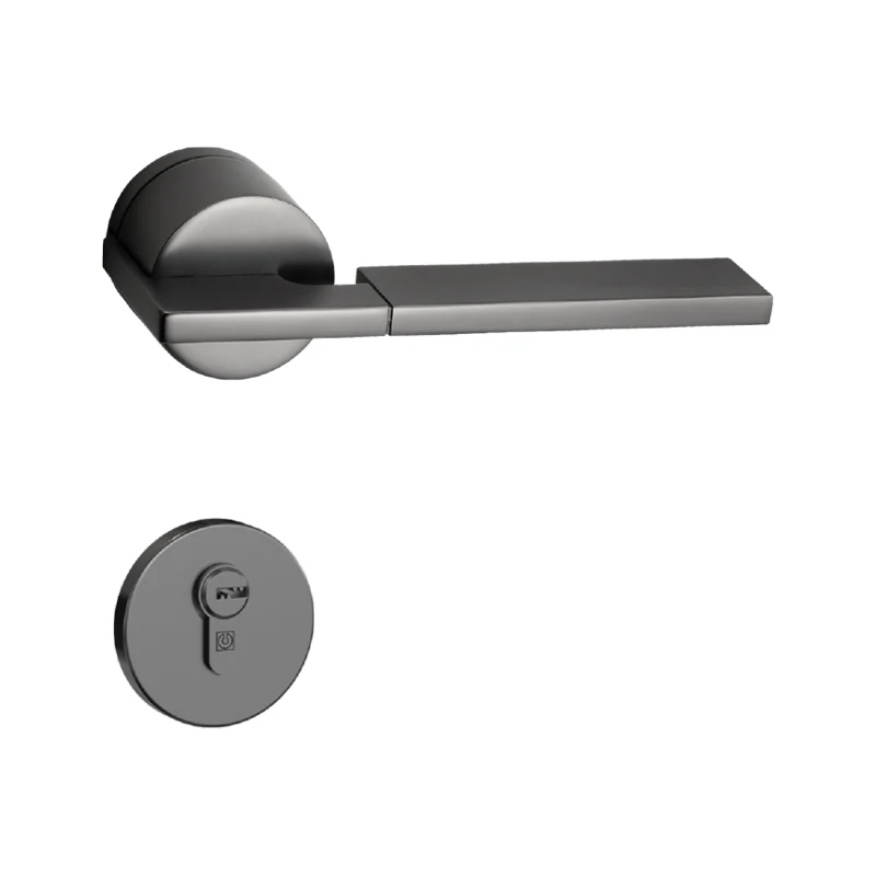 European Door Hardware Bedroom Wood Door Lock Handle Aluminum Alloy Lever Handle