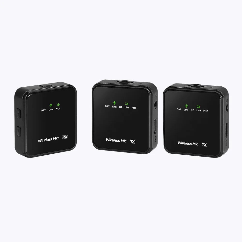 1-2 Rode Wireless Microphone Collar Lapel Mic for Mobile Phone PC Cameras