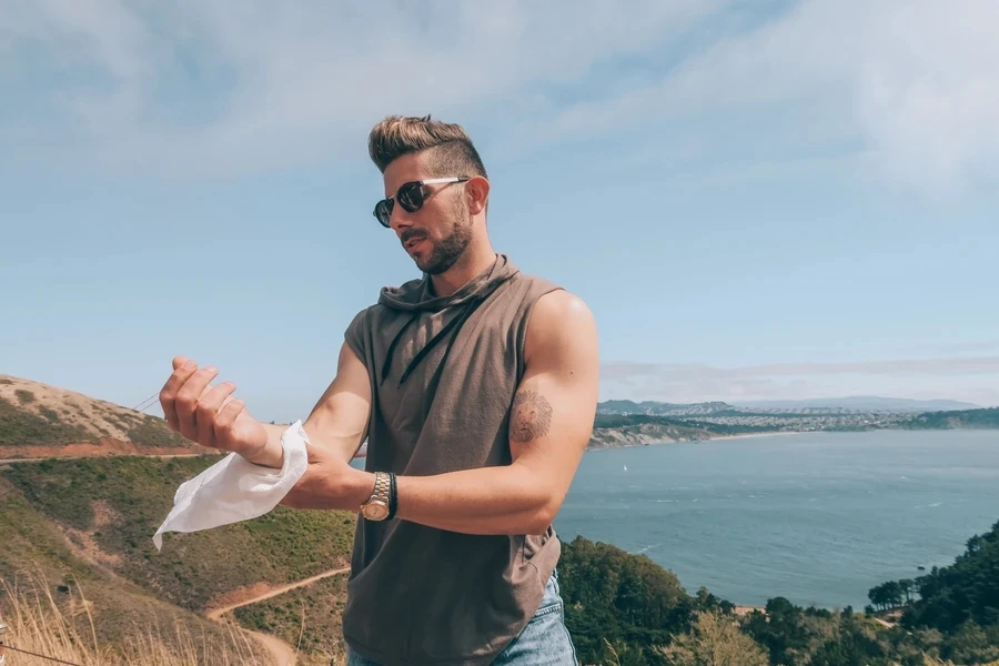 Экономичное, на заказ, дезодорант, хлопковое освежающее влажное полотенце для путешествий