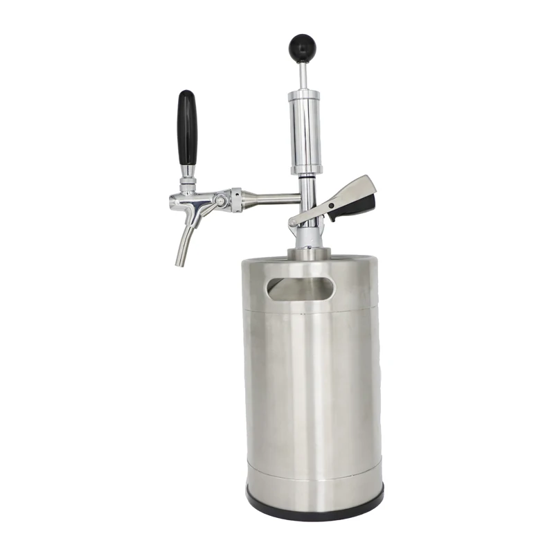 home brewing keg 5l with A G S D spear coupler tap beer pumps for home bar