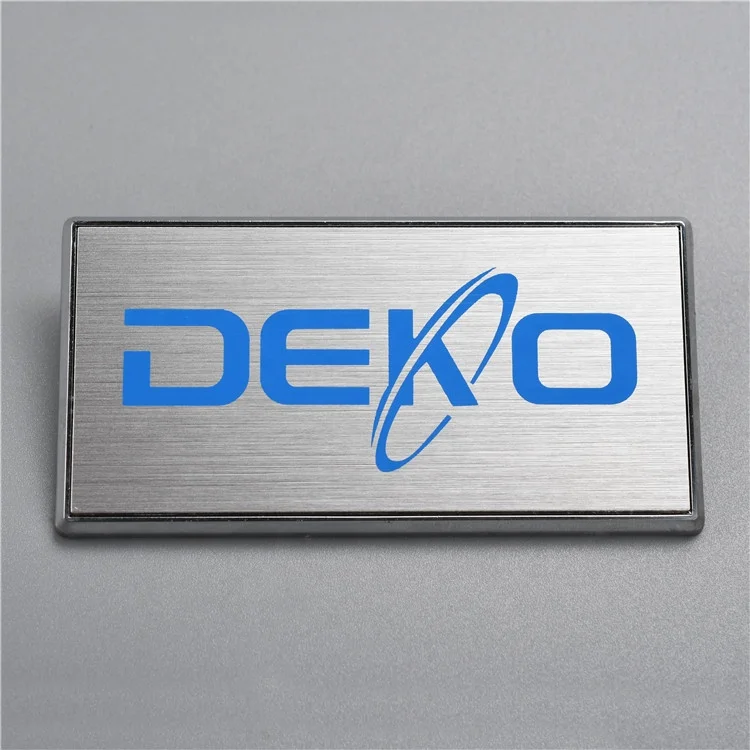 Brand Plate Metal Logo Aluminum Name Custom