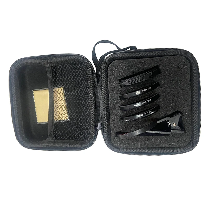 37mm Camera Lens Filter Yellow Filter Orange Filter CPL Lens Clip 4 in 1 Set