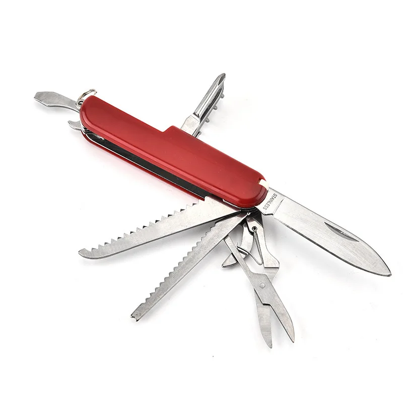 Outdoor Camping Accessories EDC Customize Logo 17 In 1 Pocket Multi Function Key Chain Tool