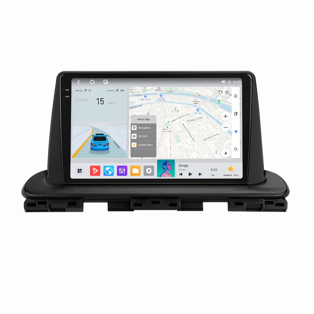 MEKEDE Android 8core 4G LTE WiFi 2K QLED touch screen gps navigation radio player for KIA Cerato 4 2018-2021