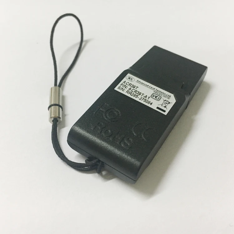 Original ACS ACR39 serial contact smart card reader for government banking application