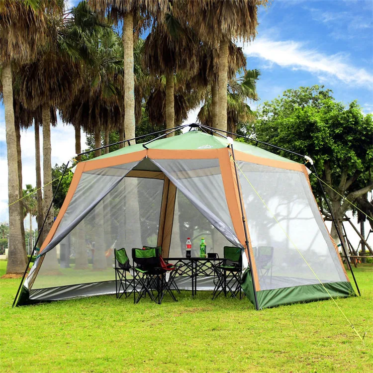 Fully Automatic Thickening Square Mosquito Net Outdoor Tent Canopy Queen Size Mosquito Net