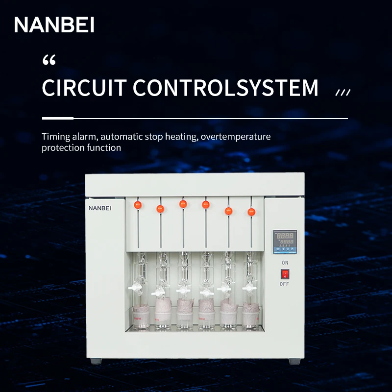 Lab equipment crude fat analysis extractor apparatus analyzer soxhlet extraction machine