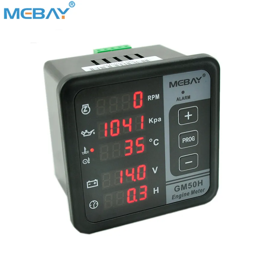  Mebay панель двигателя GM50HR 6 в 1 Тахометр Температура