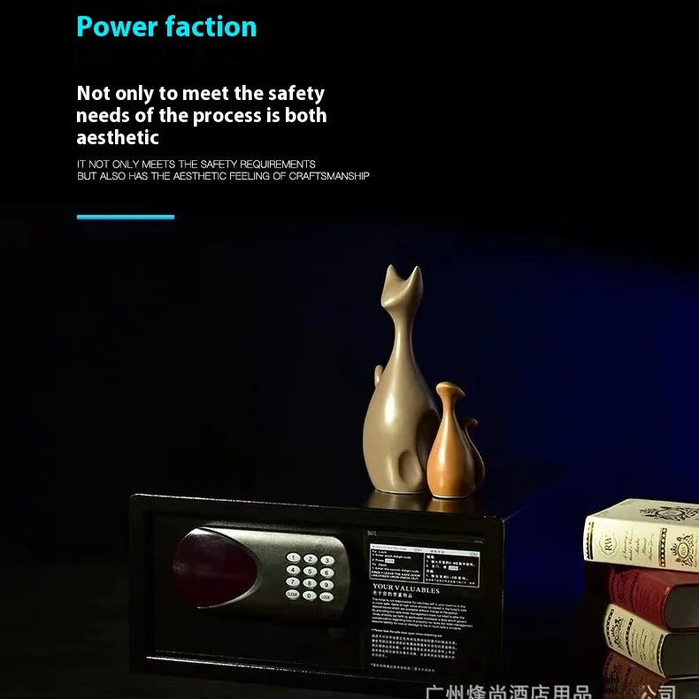 High-End Digital Password Storage Locker Hotel Side-Opening Thickened Anti-Theft Safe for Home Office or Apartment Use