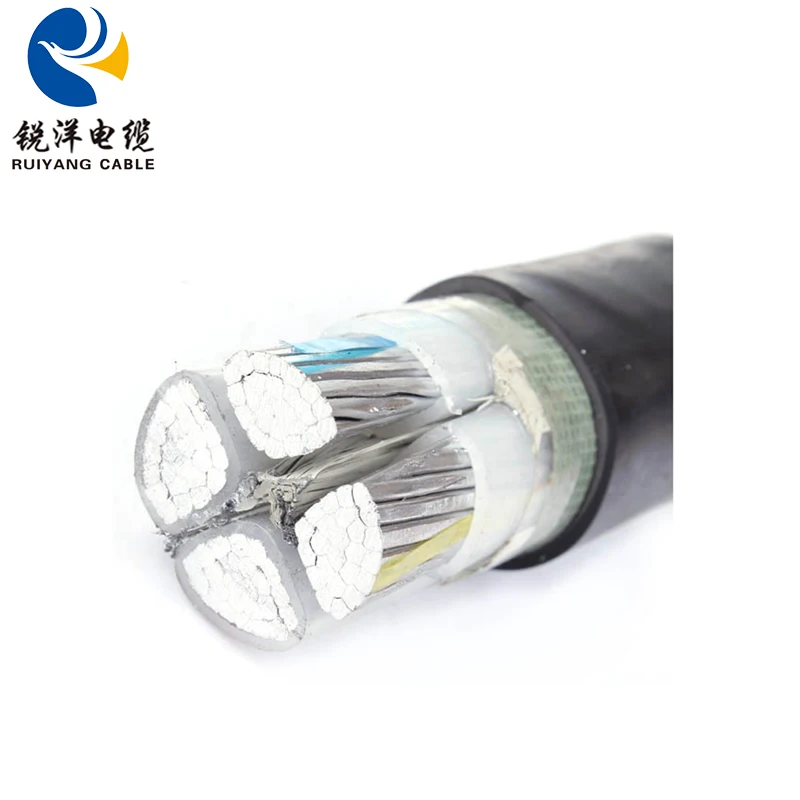 3X185+1X95mm2 XLPE insulated construction aluminum power cable