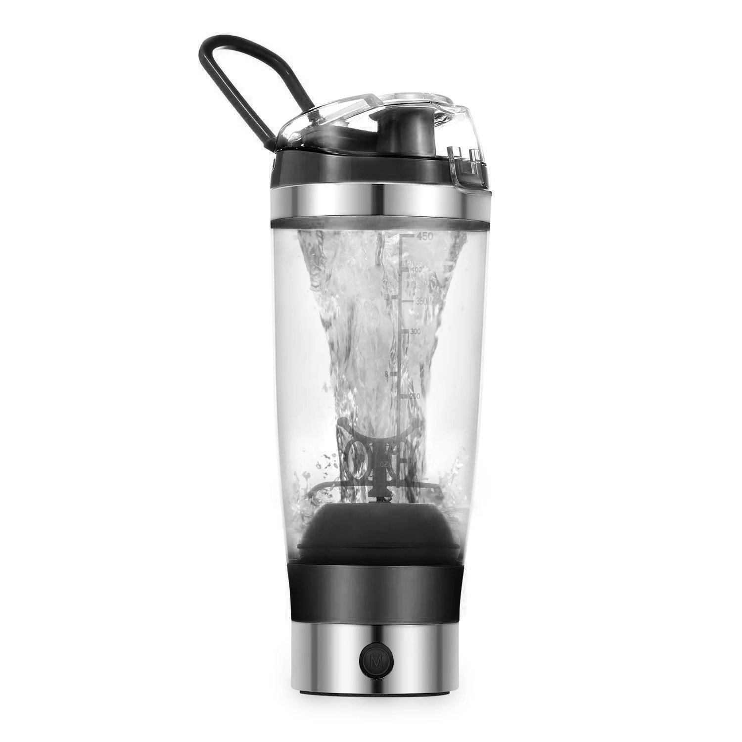 Wholesale 450ml 16oz Colorful Eco Friendly Custom Logo Electric Plastic Gym Protein Shaker Bottle