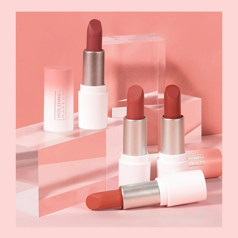 Pink peach High quality and high pigment  waterproof giant lipstick prop customized private label Lipstick