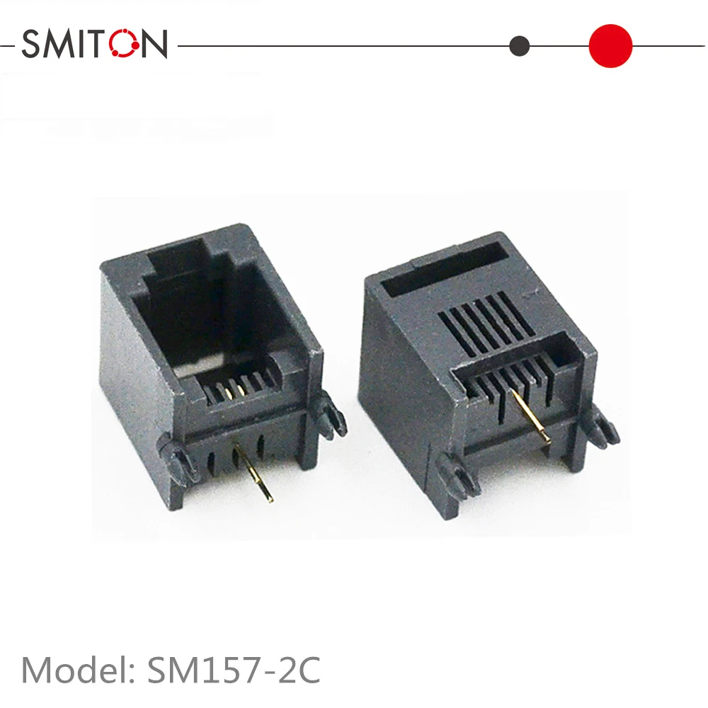 Модульный разъем для телефона 6P2C/4C/6C RJ11 PCB
