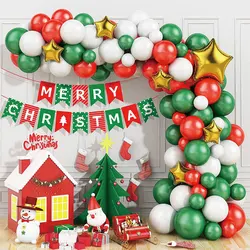 Christmas Balloons Party Home Party Decoration Sets Party Supplies Green Red Christmas Balloons