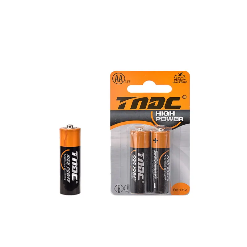 1.5V AA R6 UM-3 High Capacity Excellent Performance Carbon Zinc Battery For Home Appliances