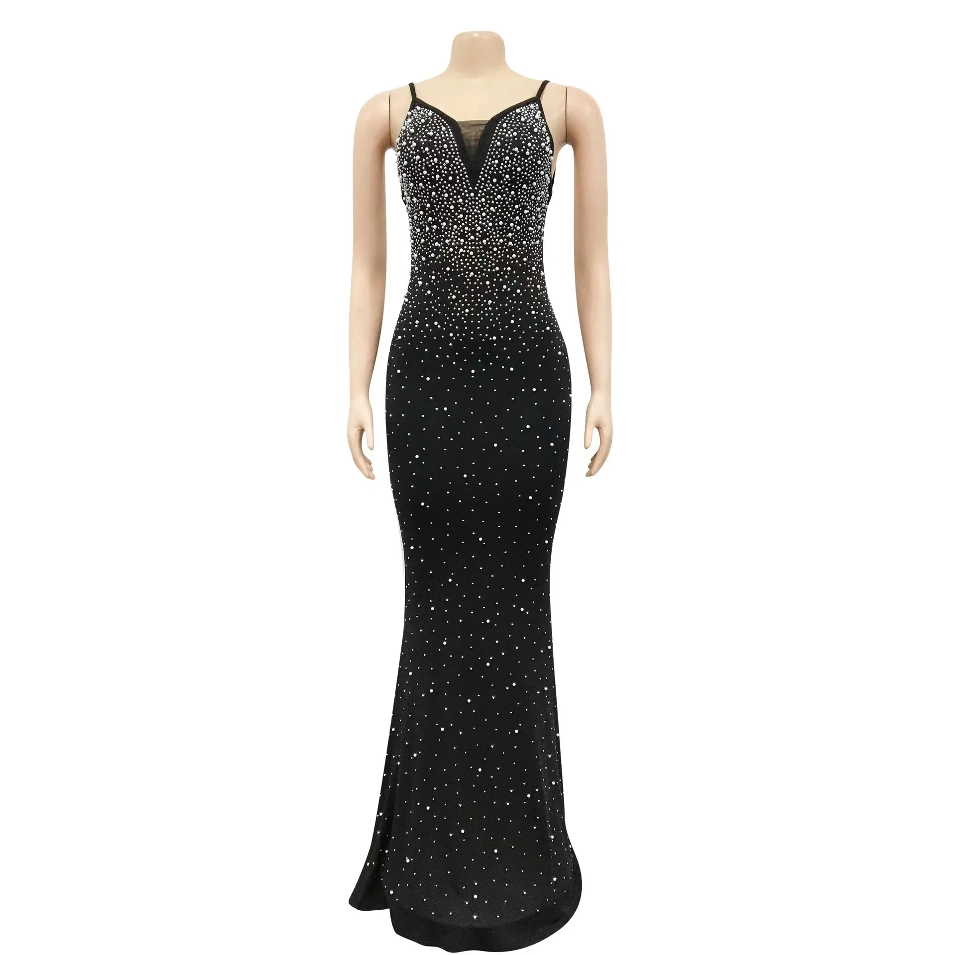 Sexy Sleeveless Backless Party Long Women Dresses New Designs Elegant Lady Evening Dresses