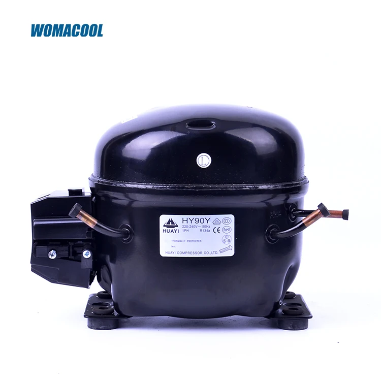 HY90Y 220-240V 50Hz R134A 1/3hp Silent commercial refrigeration compressor piston type fully enclosed