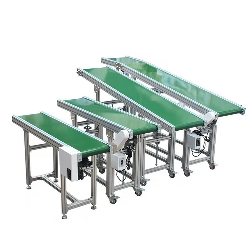 Stainless Steel Small Mobile Conveyor System Machine Mini Modular Belt Conveyor Food Conveyors