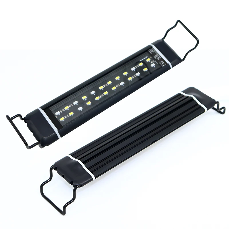 65CM Fish Tank Waterproof 24W RGB Multiple Colors Saltwater Aquarium Accessories Aquarium Grow LED Lights for Plants