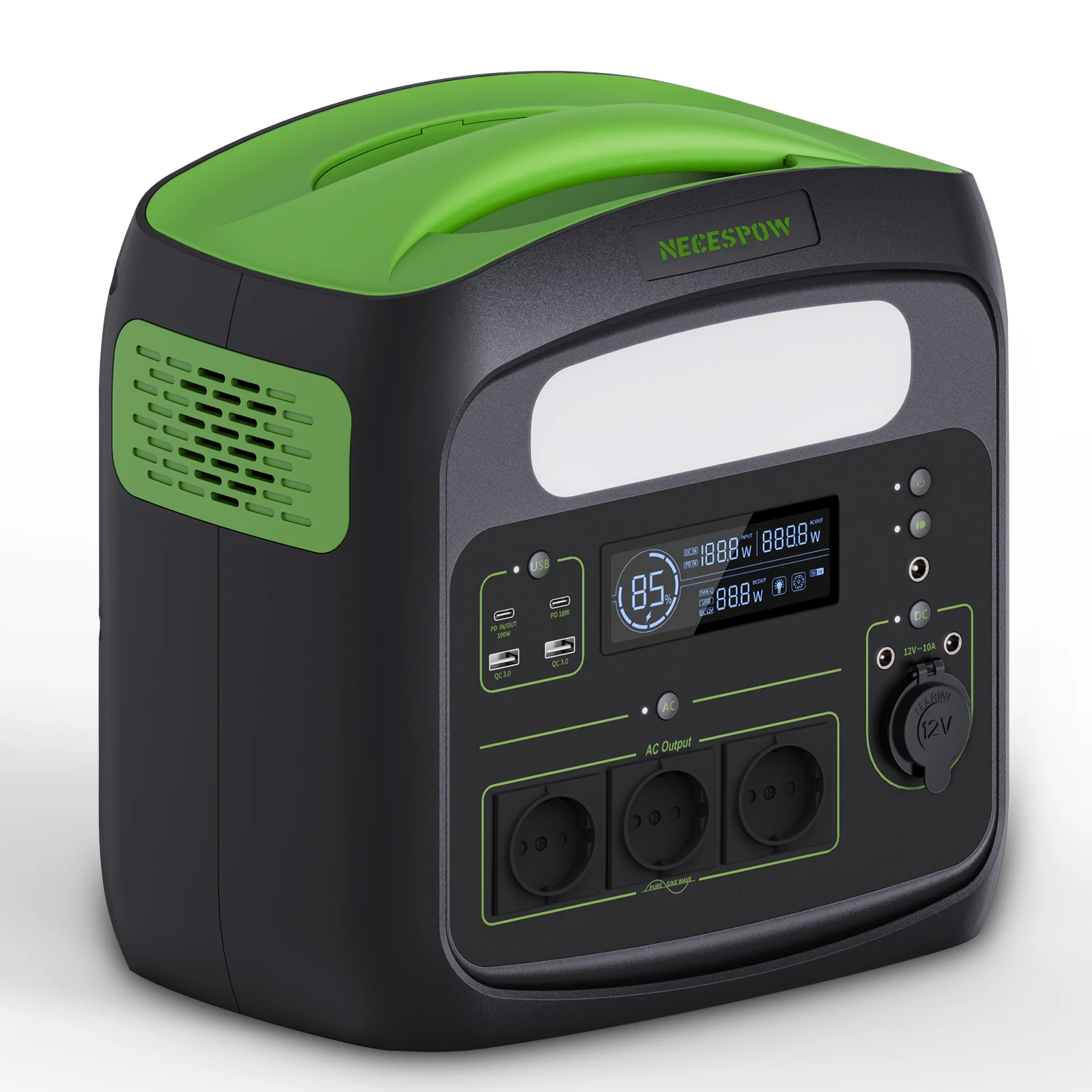 Hot Sales 700W  portable  power station NECESPOW N7576  with LiFePO4 battery  power provider with Long Lasting  time