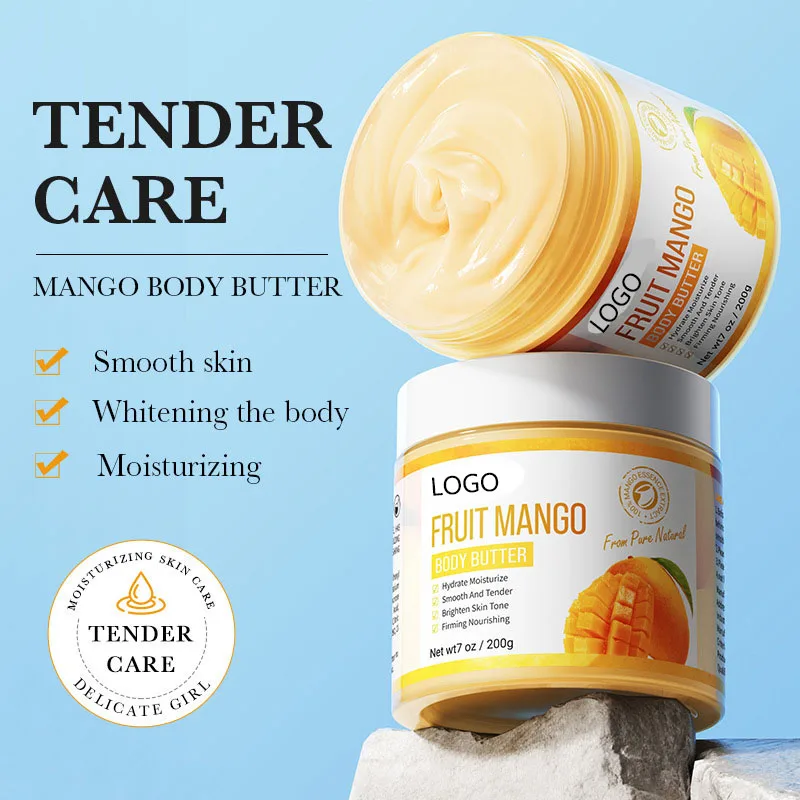 Private Label Organic Fruit Whipped Body Cream Butter Natural Vegan Colorful Body Butter