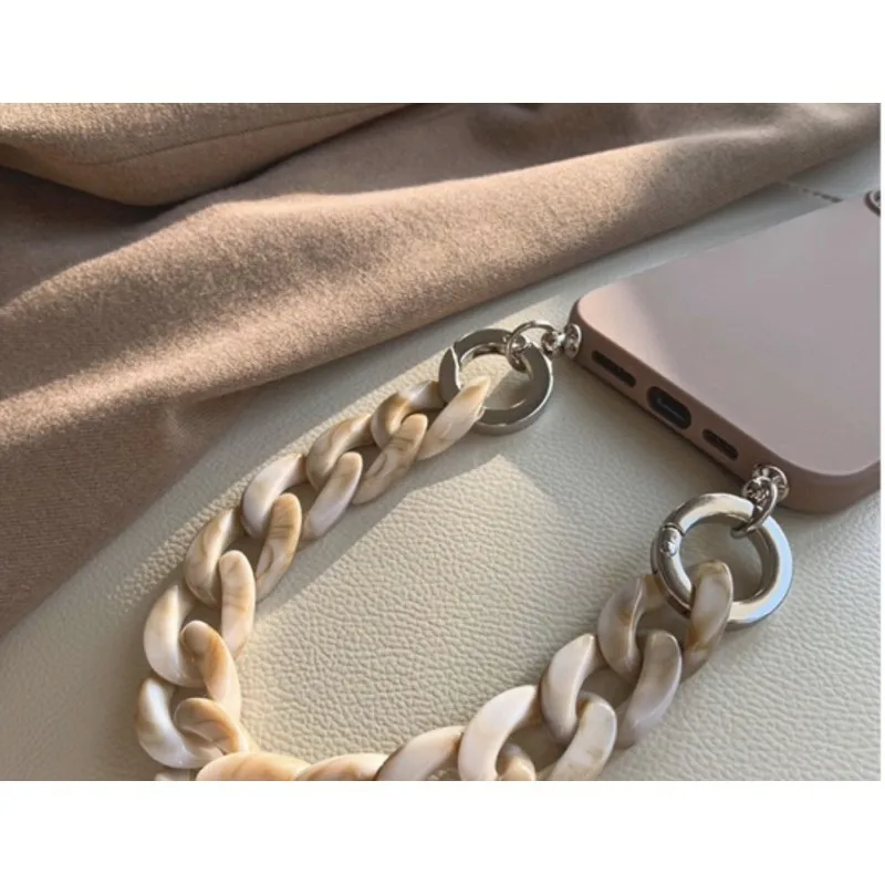 For iPhone 12 Pro Case Girly Marble Detachable Necklace Case For iPhone 13 14 Pro Max Mobile Phone Case With Rope And Chain