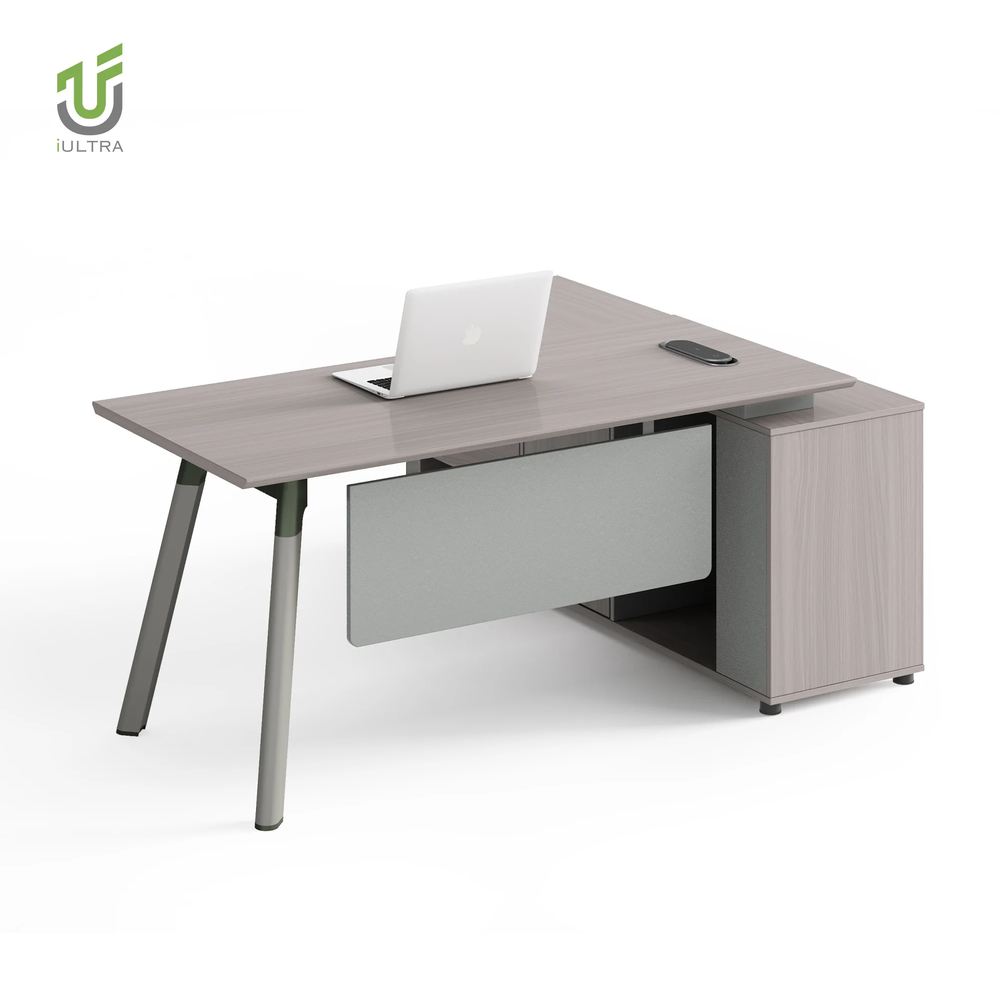 iULTRA 25D1803 commercial office furniture L shape executive desk with drawers best standing desk