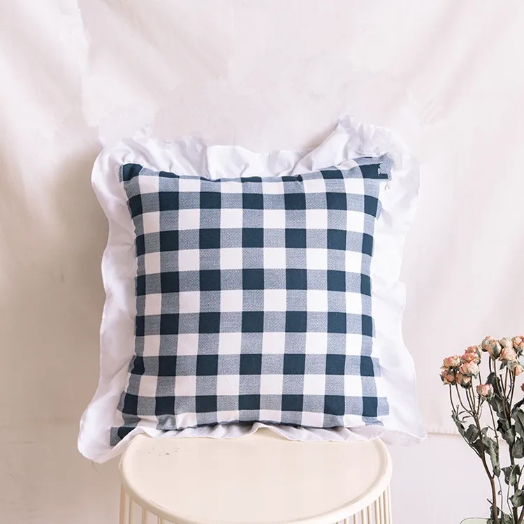 
Outdoor Furniture Replaceable Cushion Cover, Invisible Zipper European Princess Pillow Cover Cushion/ 