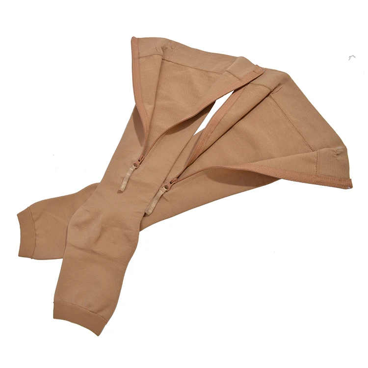 20-40 mmhg Open Toe Preventing Varicose Veins Socks Knee High Compression Shaper Zipper Compression Socks