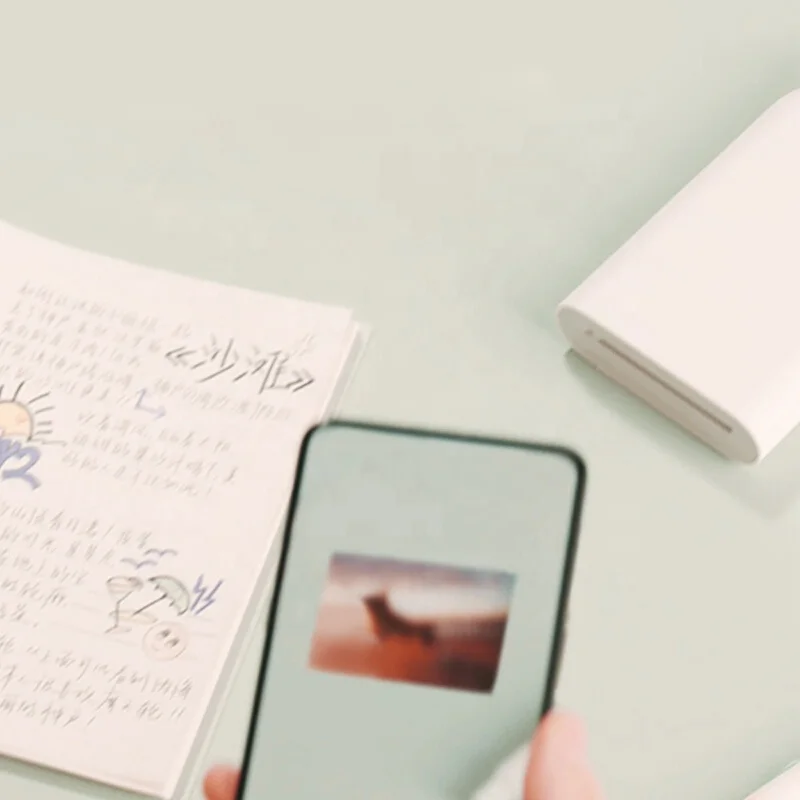 Оригинальный Xiaomi Mijia AR принтер 300 точек/дюйм портативный мини-принтер синий зуб Мобильный телефон карманные фото принтеры