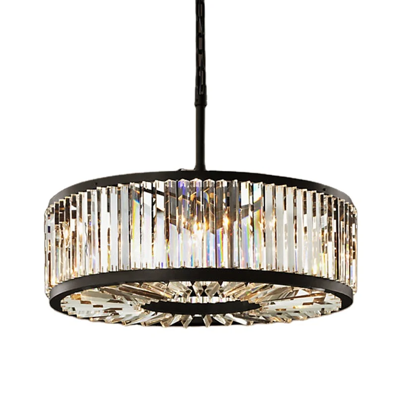 Round Chandelier Lighting Crystal Lamp Illumination Hanging Light for Living room Hotel Suspension Lustres de Cristal MD85045