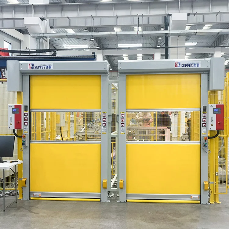 High Speed PVC Rapid Roll Up Door Fast Rolling Gate Manufacture Warehouse Clean Room