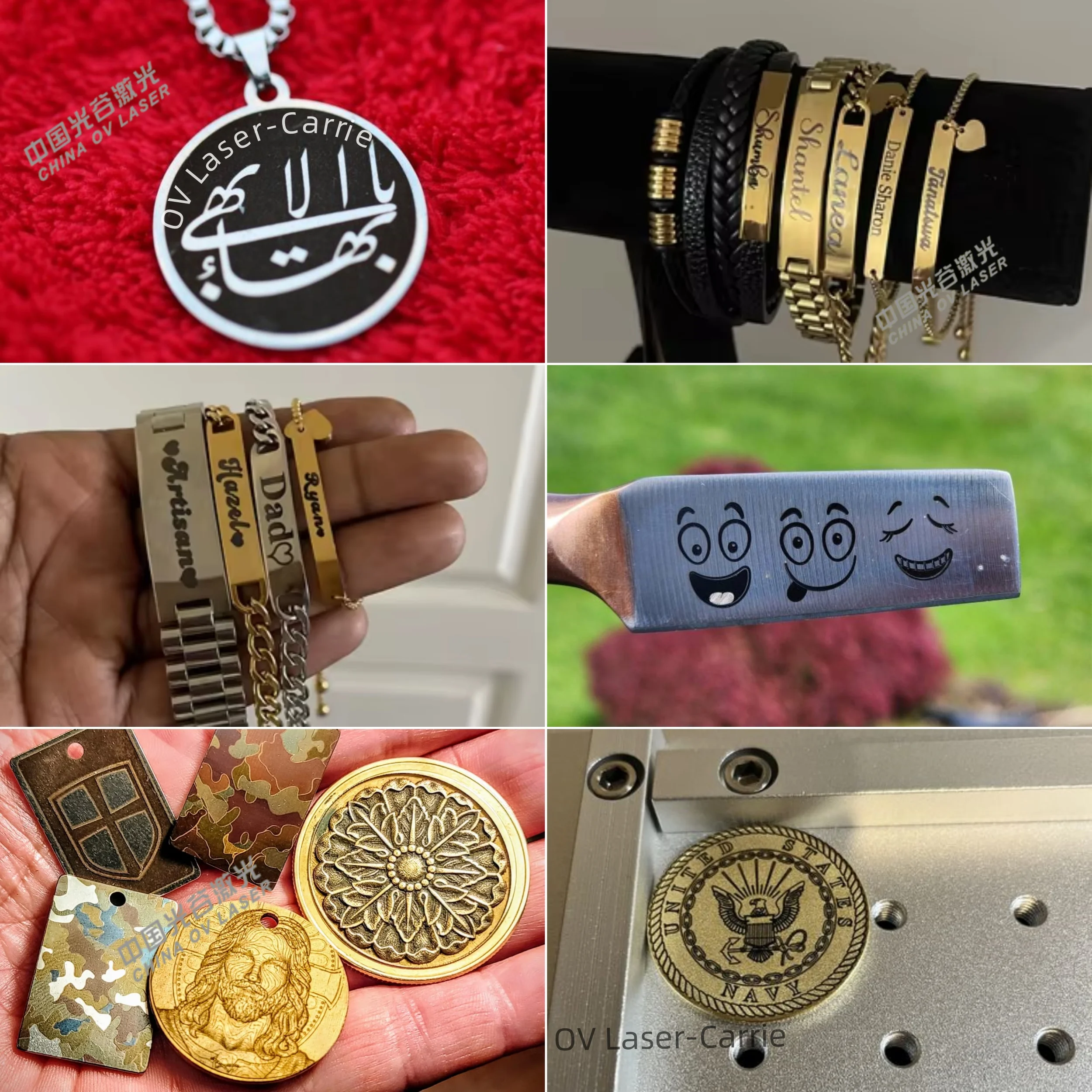 Fiber Laser Marking Printing Machine for Metal with Rotary Laser Logo Engraving Machine Laser  30w 50w 100W