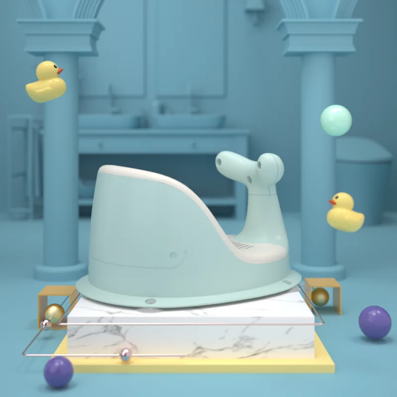 Baby Care Shower Bath Bathing Bathtub PP+TPE plastic Thick Safety soft seat for baby