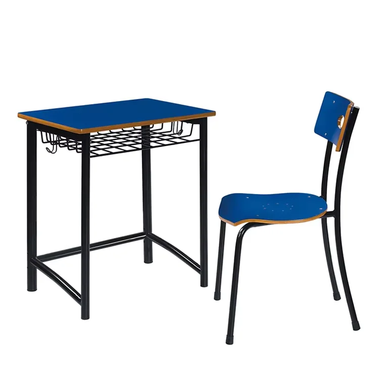 School Classroom Furniture Primary Student Double Desk and Chairs Classroom Double Seats Table and Chairs Set for School