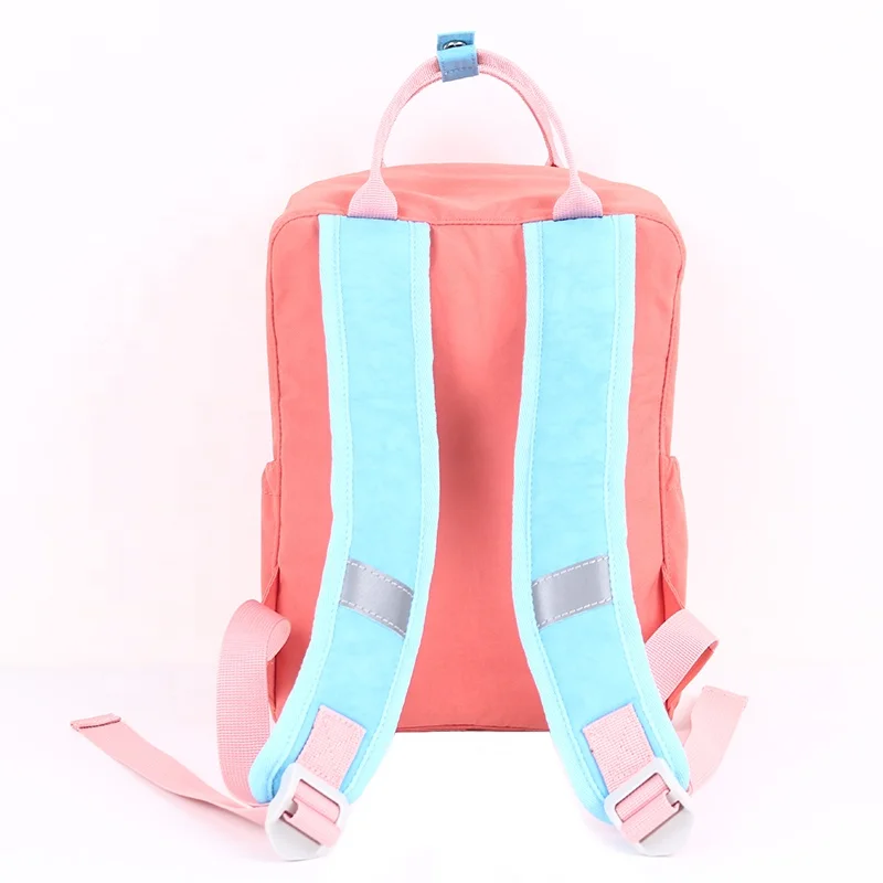 CHANGRONG Custom color block girl school backpack bag for travel