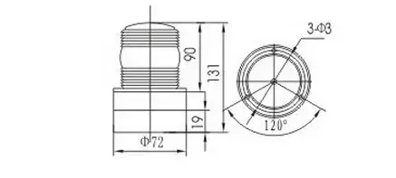LTD-5072 6V battery LED warning light