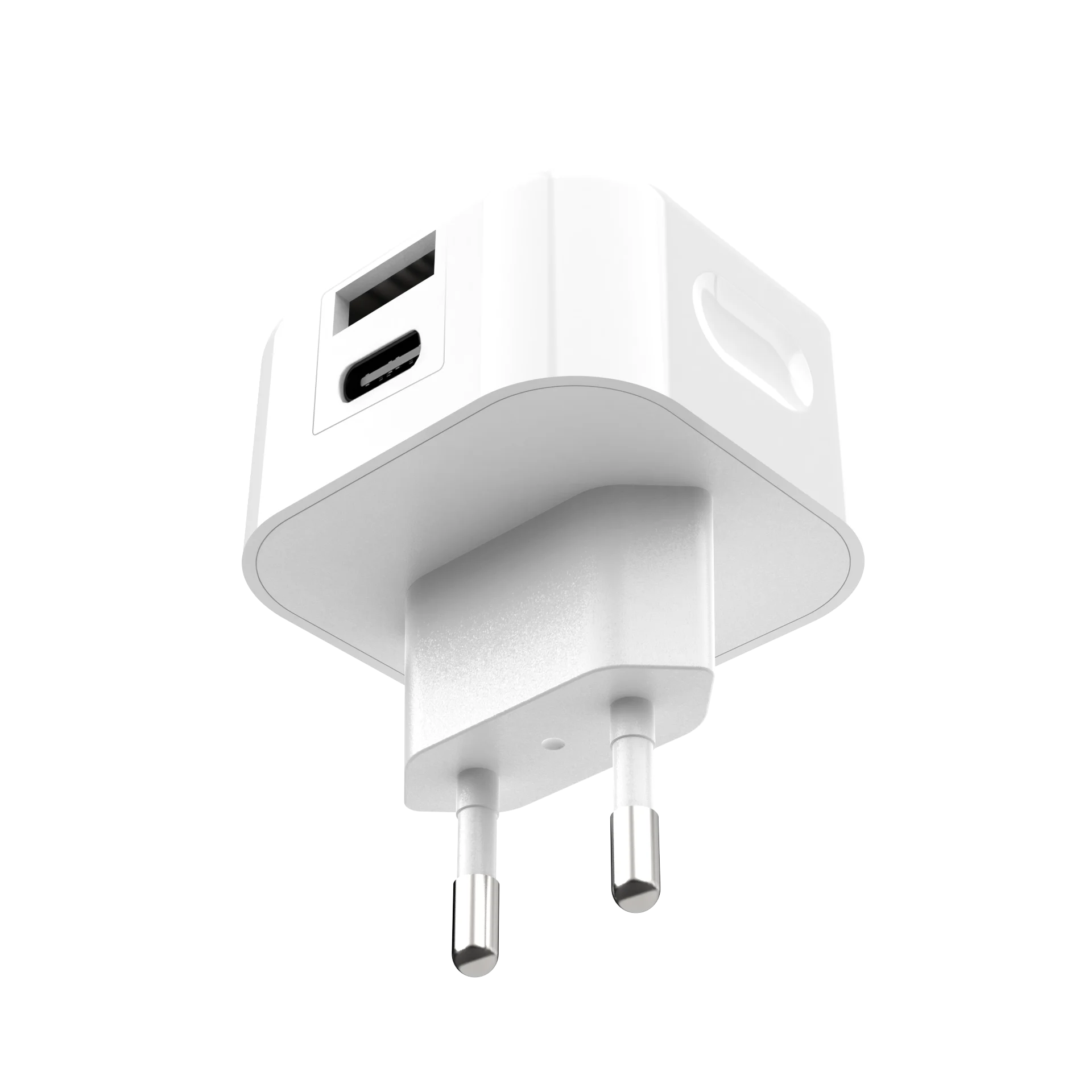 OEM/ODM  EU plug PD 20W charger adapter QC 3.0 18W USB A + C wall charger ppower adapter for Samsung for Iphone