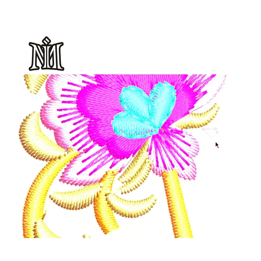 
Embroidery patch custom animal 3D embroidery patch iron for wilcom software design on active wear gym yoga wear 