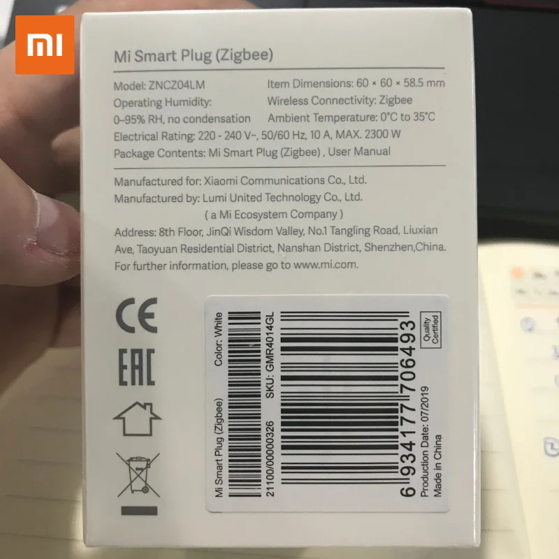  Умная розетка Xiaomi Mi Zigbee многофункциональный шлюз с Wi-Fi европейская версия дистанционным управлением через приложение