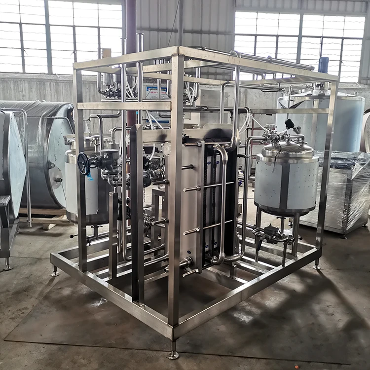 High Efficiency Milk Juice Yogurt Beer UHT Sterilizer / Industrial Milk Plate Pasteurizer / Milk Pasteurization Machine Price